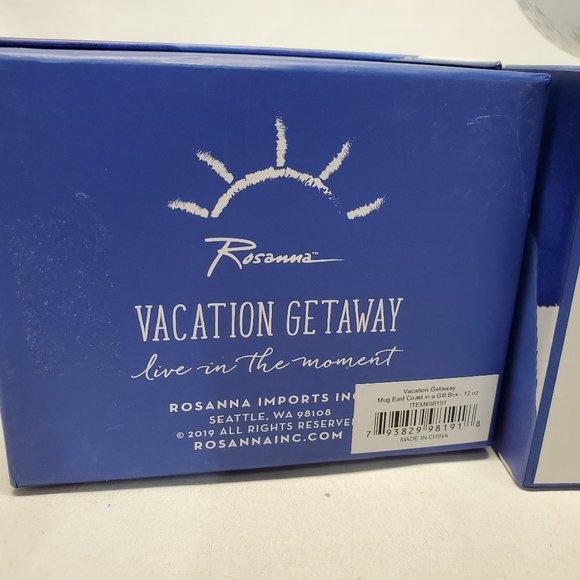 2 Pc Set-Rosanna Vacation Getaway East Coast Mugs - Picture 5 of 5